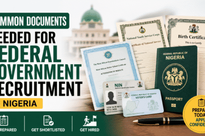 Common documents for Nigerian federal recruitment