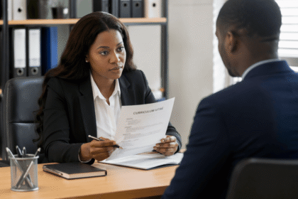 Photo of Job interview in a professional office