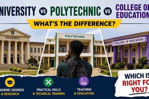 University vs polytechnic vs college of education