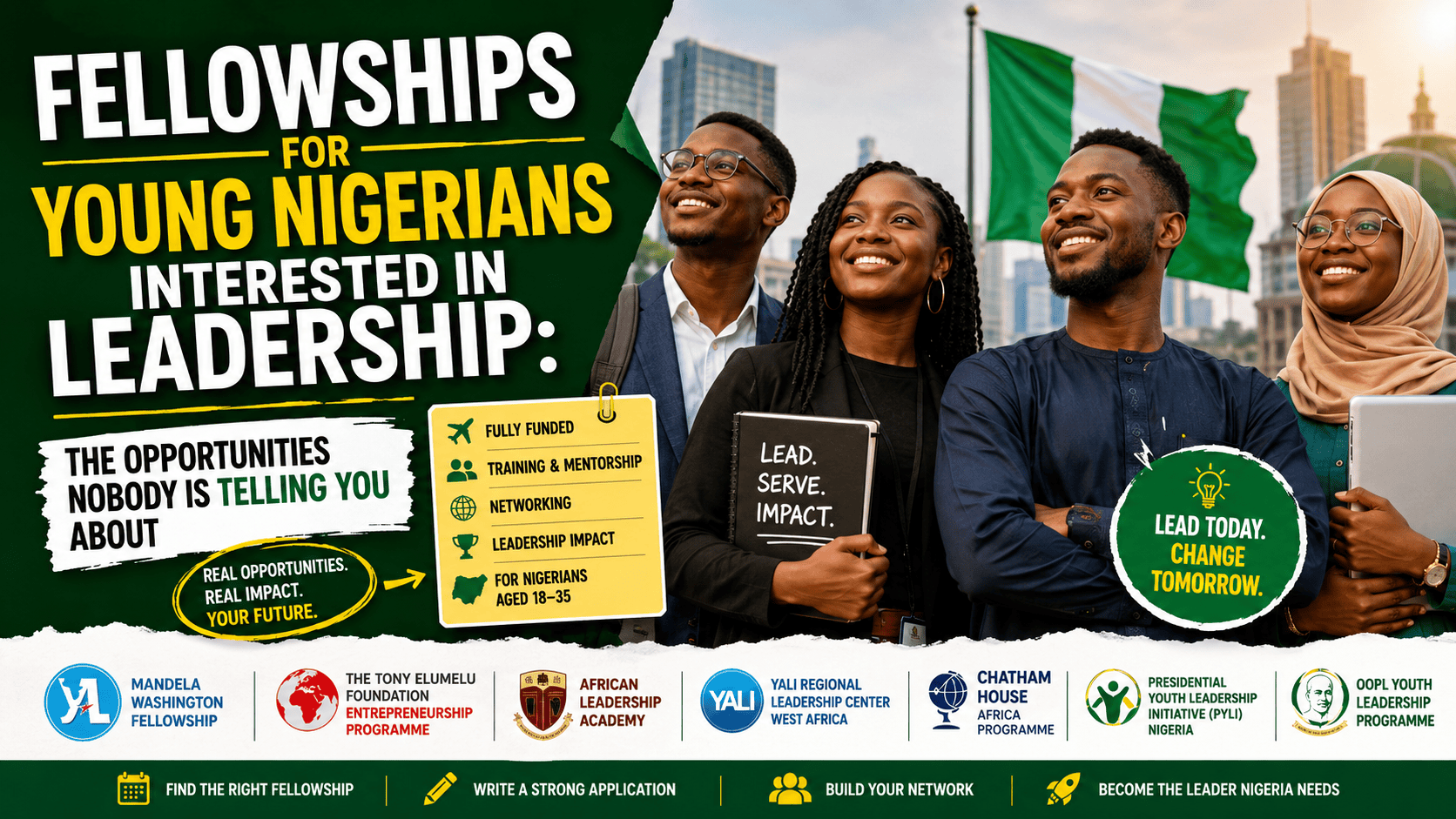 Fellowships for Young Nigerians Interested in Leadership: The Opportunities Nobody Is Telling You About